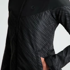 Hot Rogelli Essential Hi Vis hardloopjack dames zwart  reflection