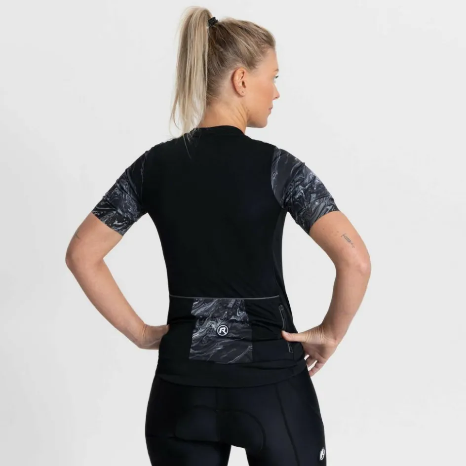 Rogelli Liquid fietsshirt dames zwart grijs