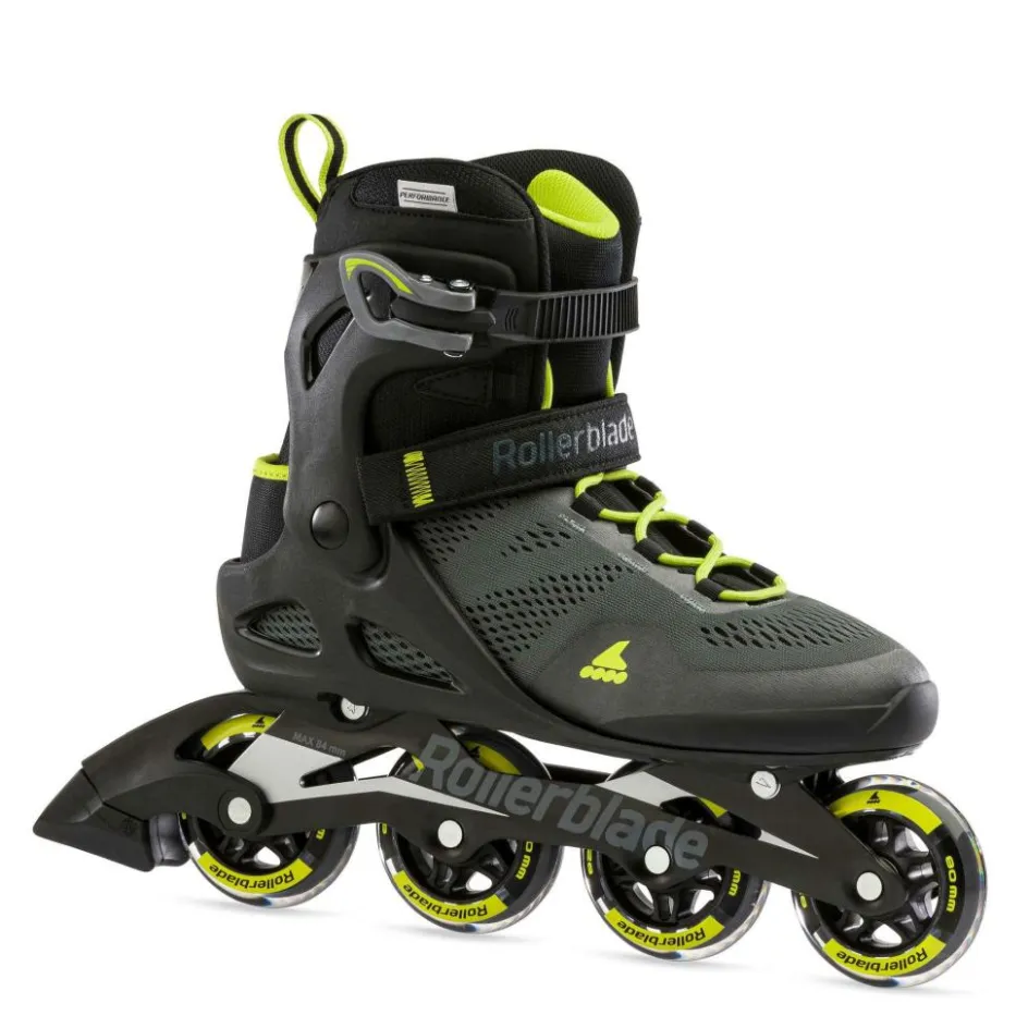 Online Rollerblade Macroblade 80 inline skates heren black lime