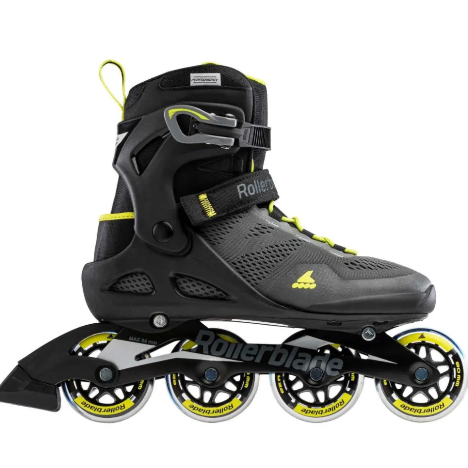 Online Rollerblade Macroblade 80 inline skates heren black lime
