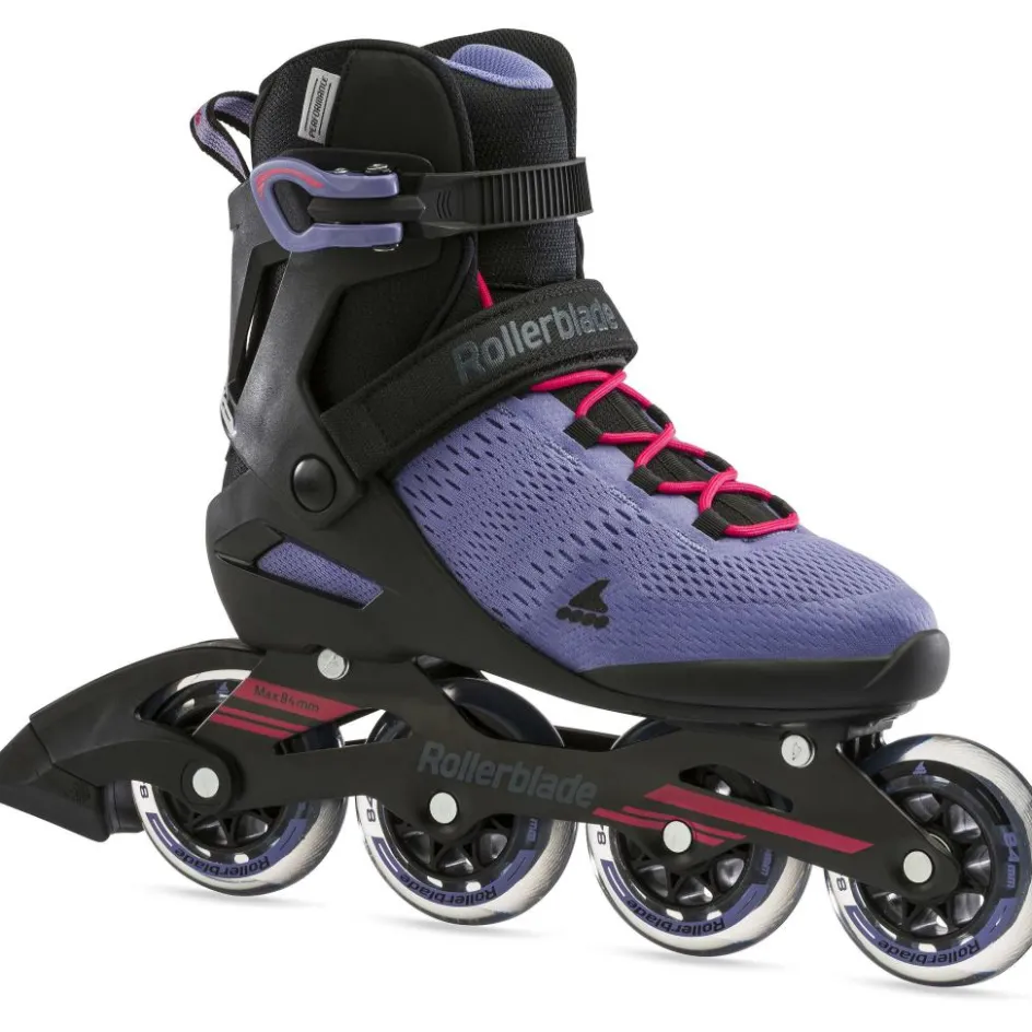 Rollerblade Sirio 84 inline skates dames smokey purple hot pink