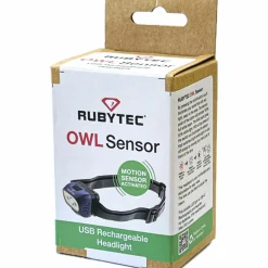 Rubytec Owl Sensor USB Rechargeable hoofdlamp blue