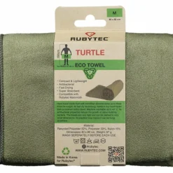 Rubytec Turtle ECO handdoek 80 x 40 cm green