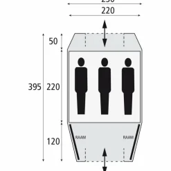 Best Safarica Kenia 230 koepeltent grey