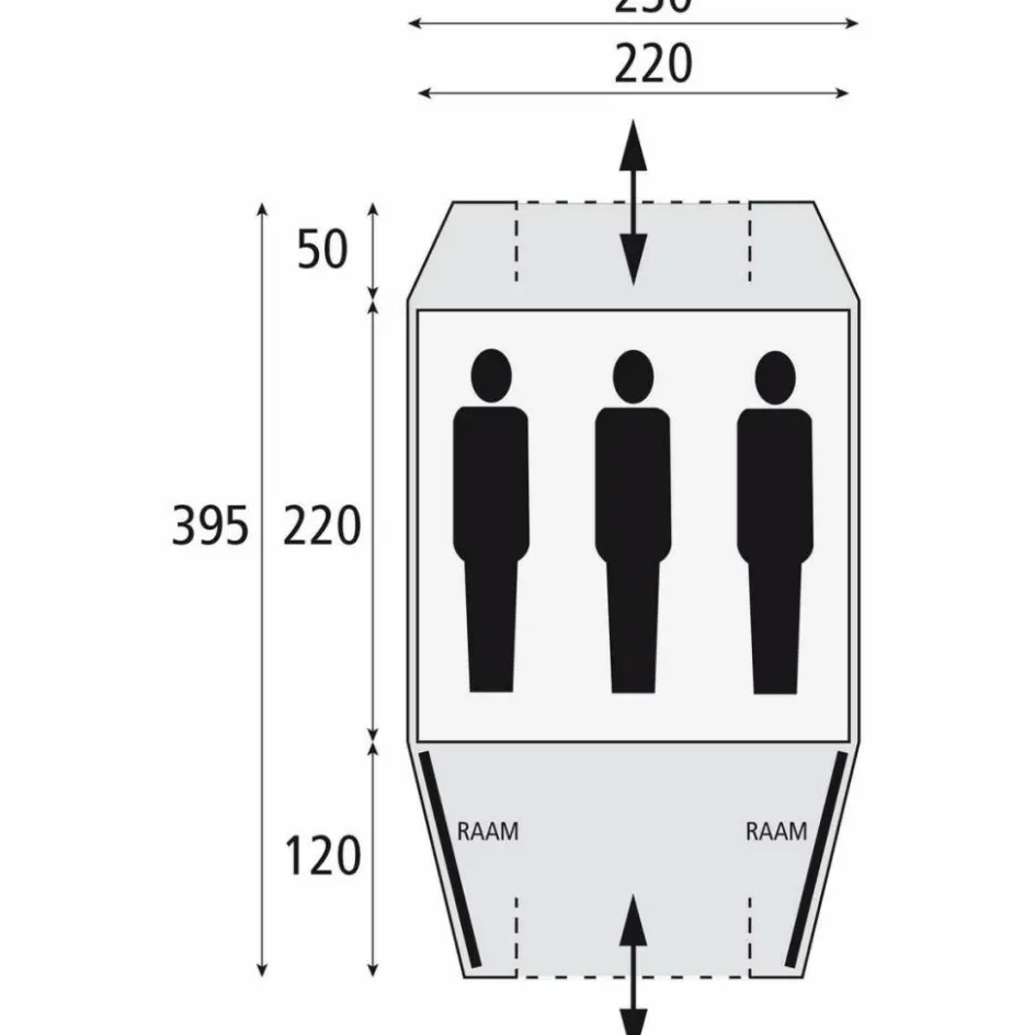Best Safarica Kenia 230 koepeltent grey