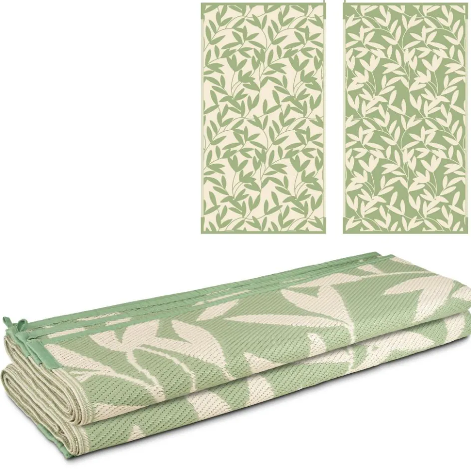 Outlet Safarica Safarimat buitenkleed 270 x 500 cm branches green beige