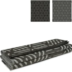 Online Safarica Safarimat buitenkleed 270 x 300 cm lacrimal black  grey
