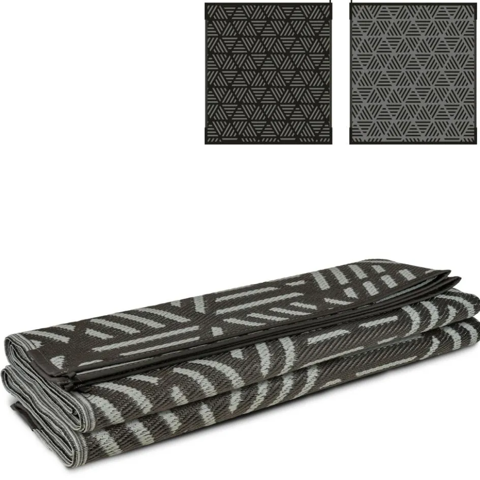 Online Safarica Safarimat buitenkleed 270 x 300 cm lacrimal black grey