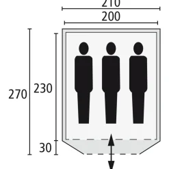 Safarica Speed 210 Quick up paraplutent green