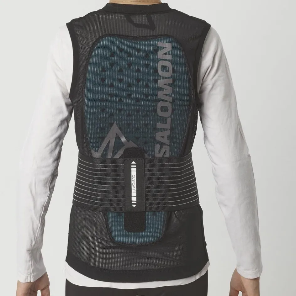 Outlet Salomon Flexcell Pro Vest rugbeschermer junior black