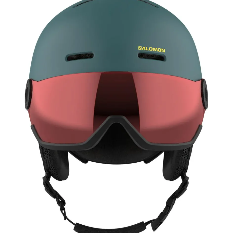 Salomon Orka Visor skihelm junior north atlantic