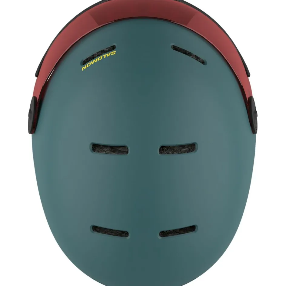 Salomon Orka Visor skihelm junior north atlantic