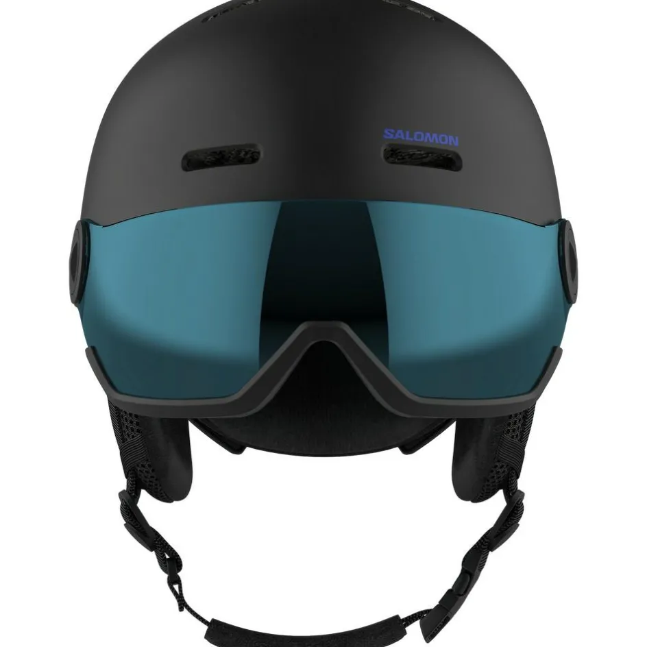 New Salomon Orka Visor skihelm junior black