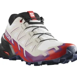 Sale Salomon Speedcross 6 hardloopschoenen dames white sparkling grape