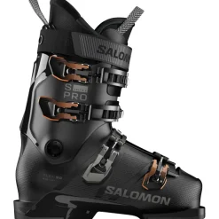 Clearance Salomon S/Pro Delta X90 skischoenen heren black dark grey metallic orange tiger