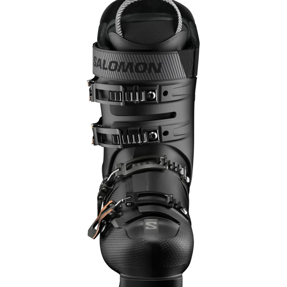 Clearance Salomon S/Pro Delta X90 skischoenen heren black dark grey metallic orange tiger