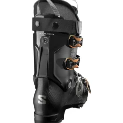 Clearance Salomon S/Pro Delta X90 skischoenen heren black dark grey metallic orange tiger