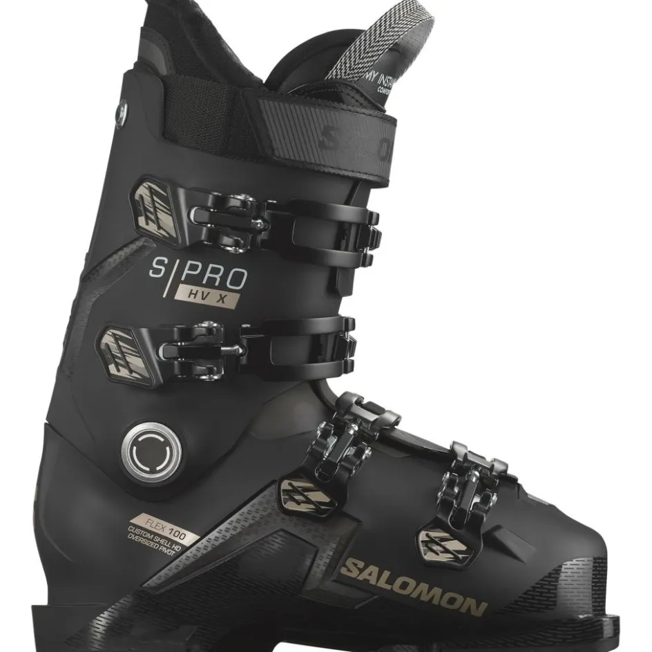 Sale Salomon S/Pro X100 HV skischoenen heren black red beluga