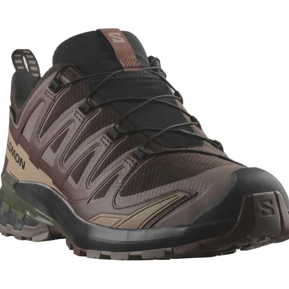 Salomon XA PRO 3D V9 GORE-TEX hardloopschoenen heren black coffee rum raisin olive night