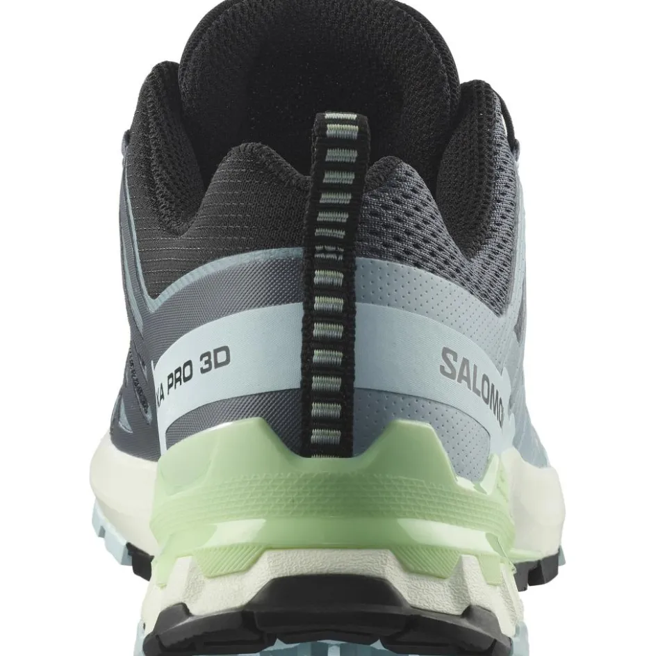 Salomon XA PRO 3D V9 hardloopschoenen dames turbulence iced aqua patina green