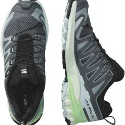Salomon XA PRO 3D V9 hardloopschoenen dames turbulence iced aqua patina green