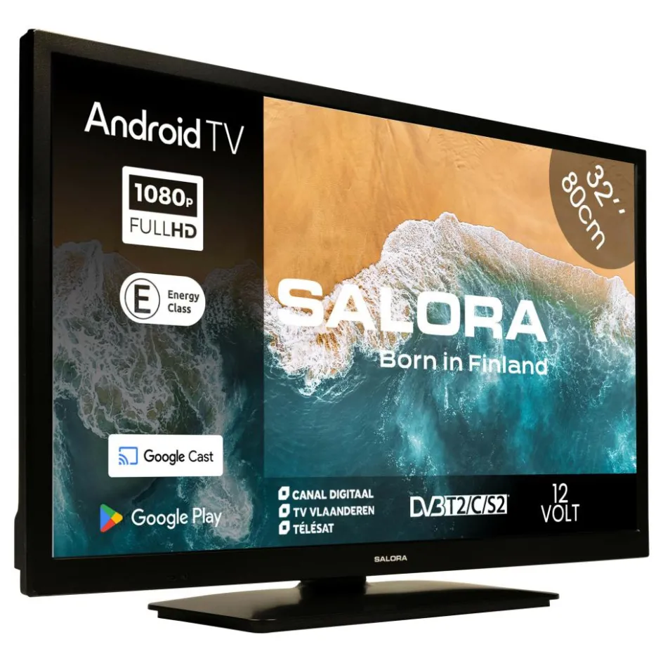 Salora 32" led smart televisie 12 - 230V