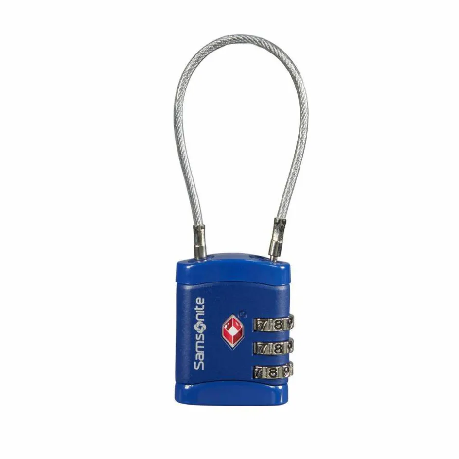 Discount Samsonite Global Cablelock TSA cijferslot midnight blue
