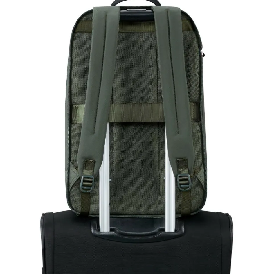 Samsonite Paralux 2-In-1 Travel 15,6 inch laptop rugzak 26 liter olive