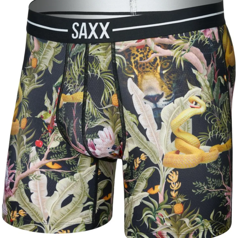 Discount SAXX Volt Breathable Mesh onderbroek heren jungle juice-black