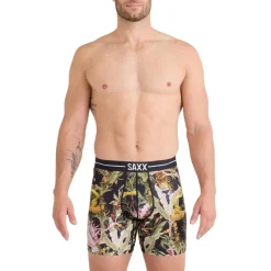 Discount SAXX Volt Breathable Mesh onderbroek heren jungle juice-black