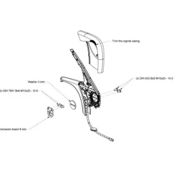 Scopema Handremverlager Mercedes Sprinter vanaf 2018 en  Mercedes Vito na 2015