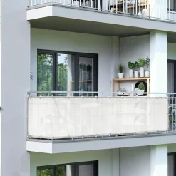 Shadow Comfort Balkondoek 90 x 300 cm arctic white