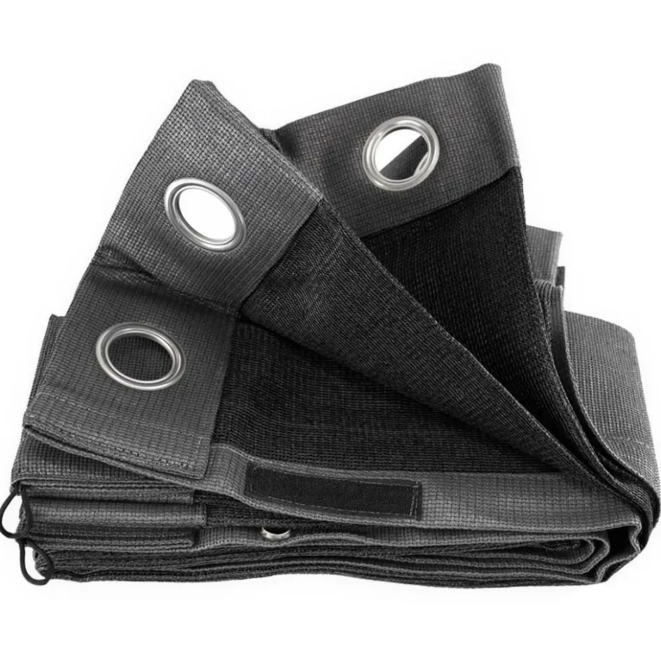 Shadow Comfort Buitengordijnen 137 x 220 cm carbon black per 2 stuks