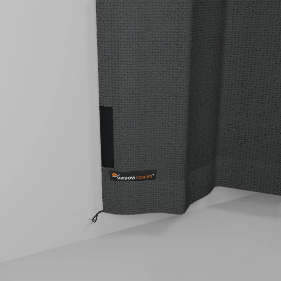 Shadow Comfort Buitengordijnen 137 x 220 cm carbon black per 2 stuks