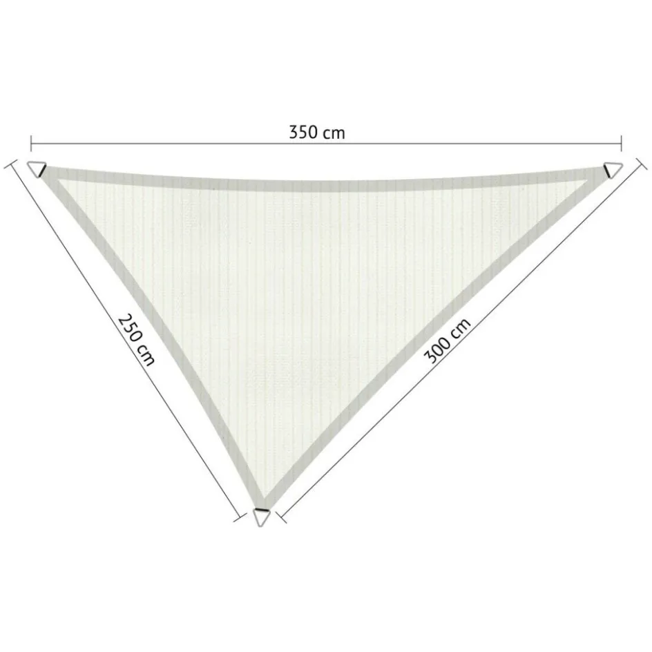 Shadow Comfort Driehoek schaduwdoek 250 x 300 x 350 cm arctic white