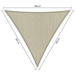 Shadow Comfort  Driehoek schaduwdoek 300 x 300 x 300 cm sahara  sand