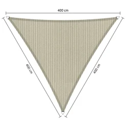 Shadow Comfort  Driehoek schaduwdoek 400 x 400 x 400 cm sahara  sand