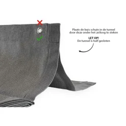 Shadow Comfort Harmonica schaduwdoek 200 x 300 cm cool grey