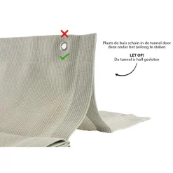 Shadow Comfort  Harmonica schaduwdoek 200 x 300 cm sahara sand