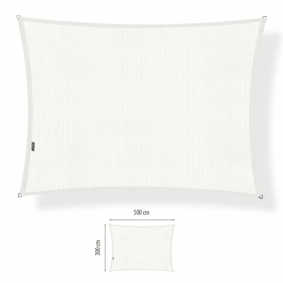 Shadow Comfort Rechthoek schaduwdoek 300 x 500 cm arctic white