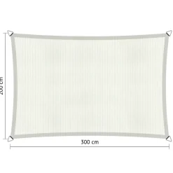 Shadow Comfort  Rechthoek schaduwdoek 200 x 300 cm arctic white