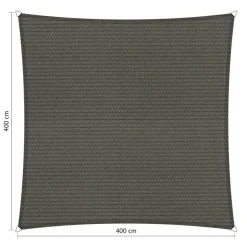 Shadow Comfort  Vierkant schaduwdoek 400 x 400 cm cool grey