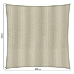 Sale Shadow Comfort Waterdicht vierkant schaduwdoek 400 x 400 cm sand