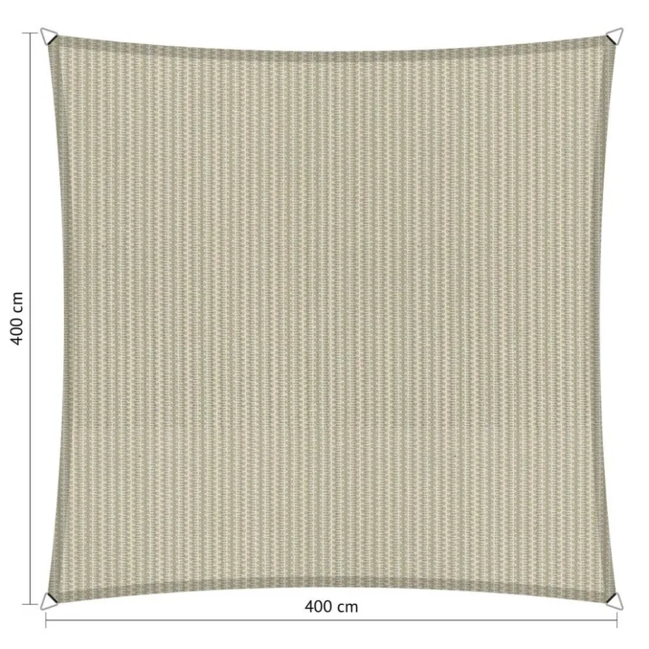 Sale Shadow Comfort Waterdicht vierkant schaduwdoek 400 x 400 cm sand