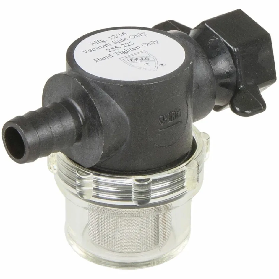 Shurflo filter voor drukpomp met slangpilaar