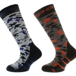 Discount Sinner Camo skisokken junior 2-pack - EU 31 - 34