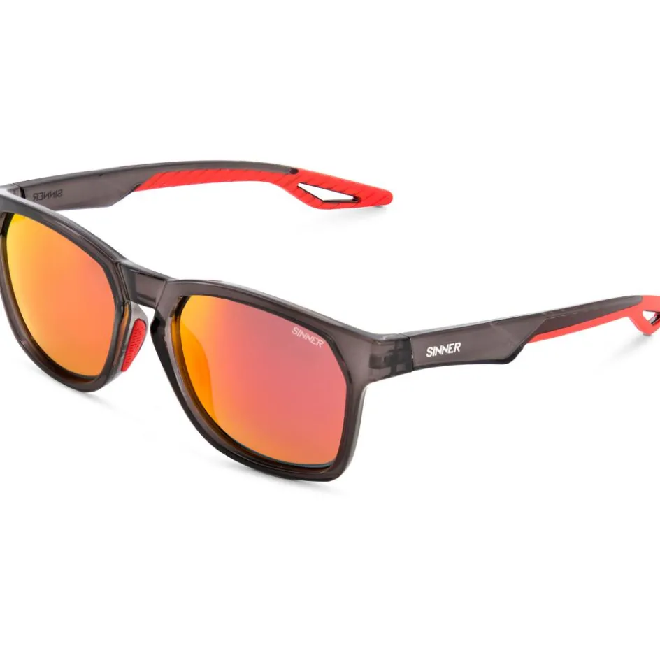 Sinner Faveira zonnebril smoke red oil crystal black red