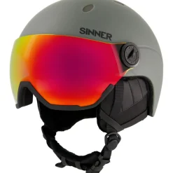 Sinner TITAN VISOR skihelm matte moss green