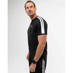 Hot Sjeng Sports  Sinclair tennisshirt heren black melange