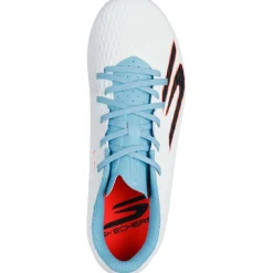 Clearance Skechers SKX_2 TD MG voetbalschoenen junior white turquoise pink